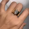 2.5ct Marquise Cut White Sapphire Simple Classic Engagement Ring