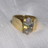2.5ct Marquise Cut White Sapphire Simple Classic Engagement Ring