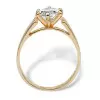 2.5ct Marquise Cut White Sapphire Simple Classic Engagement Ring