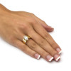 2.5ct Marquise Cut White Sapphire Simple Classic Engagement Ring
