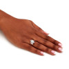 2.5ct Marquise Cut White Sapphire Simple Classic Engagement Ring