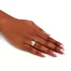 2.5ct Marquise Cut White Sapphire Simple Classic Engagement Ring