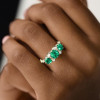 3.5ctw Round Cut Ruby Art-deco Engagement Ring