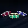 3.5ctw Round Cut Ruby Art-deco Engagement Ring