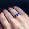 3.5ctw Round Cut Ruby Art-deco Engagement Ring