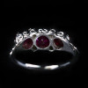 3.5ctw Round Cut Ruby Art-deco Engagement Ring