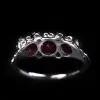 3.5ctw Round Cut Ruby Art-deco Engagement Ring