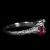 3.5ctw Round Cut Ruby Art-deco Engagement Ring