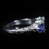 3.5ctw Round Cut Ruby Art-deco Engagement Ring
