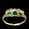 3.5ctw Round Cut Ruby Art-deco Engagement Ring