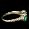 3.5ctw Round Cut Ruby Art-deco Engagement Ring