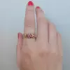 3.5ctw Round Cut Rainbow Sapphire Promise Ring