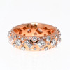 4ctw Multi-cut White Sapphire Two Tone Cigar Band