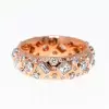 4ctw Multi-cut White Sapphire Two Tone Cigar Band