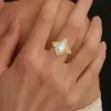 1.2ct Pear Cut Moonstone Vintage Cocktail ring