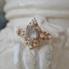 1.2ct Pear Cut Moonstone Vintage Cocktail ring