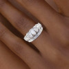 6ctw Pear and Baguette Cut Vintage Tiara Ring