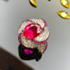2ct Oval Cut Ruby Art-deco Twist Engagement Ring