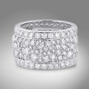 7ctw Round Cut Multicolor Sapphire Paved Wedding Band