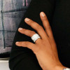 7ctw Round Cut Multicolor Sapphire Paved Wedding Band