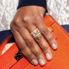 7ctw Round Cut Multicolor Sapphire Paved Wedding Band