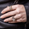 3ct Round Cut Modern Style Square Wedding Ring Set