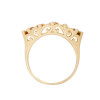 3.7ctw Oval Cut Multicolor Sapphire Five Stone Promise Ring