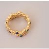2.8ctw Multicolor Sapphire Milgrain Vintage Bubble Ring