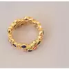 2.8ctw Multicolor Sapphire Milgrain Vintage Bubble Ring