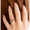 2.8ctw Multicolor Sapphire Milgrain Vintage Bubble Ring