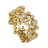 2.8ctw Multicolor Sapphire Milgrain Vintage Bubble Ring