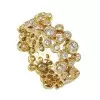 2.8ctw Multicolor Sapphire Milgrain Vintage Bubble Ring