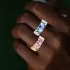 2ctw Multicolor Sapphrie Scattered Starry Ring