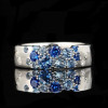 2ctw Multicolor Sapphrie Scattered Starry Ring