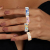 2ctw Multicolor Sapphrie Scattered Starry Ring