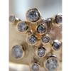 Round Cut White Sapphire Scattered Asymmetric Cigar Band