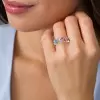 8ctw Round Cut Multicolor Sapphire Rainbow Eternity Ring