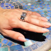 4.2ct Princess Cut Modern Style Square Wedding Ring Set