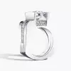 4.2ct Princess Cut Modern Style Square Wedding Ring Set