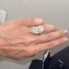 9.3ct Oval Cut Three Pieces Vintage Crown Wedding Ring Set