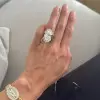 9.3ct Oval Cut Three Pieces Vintage Crown Wedding Ring Set