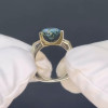 3ct Oval Cut Blue Sapphire Mechanical Style Unisex Engagement Ring