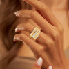 2ctw Flush Set Intertwined Bold Cocktail Ring