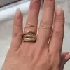 2ctw Flush Set Intertwined Bold Cocktail Ring