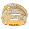 2ctw Flush Set Intertwined Bold Cocktail Ring