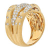 2ctw Flush Set Intertwined Bold Cocktail Ring