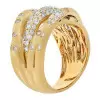 2ctw Flush Set Intertwined Bold Cocktail Ring