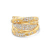 2ctw Flush Set Intertwined Bold Cocktail Ring