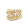 2ctw Flush Set Intertwined Bold Cocktail Ring