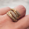 2ctw Flush Set Intertwined Bold Cocktail Ring